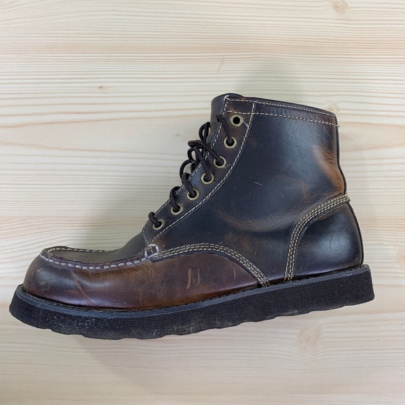 Brooks Brothers Combat Boots Men 9M Brown Leather Hiking 346 Modern Casual main image 10